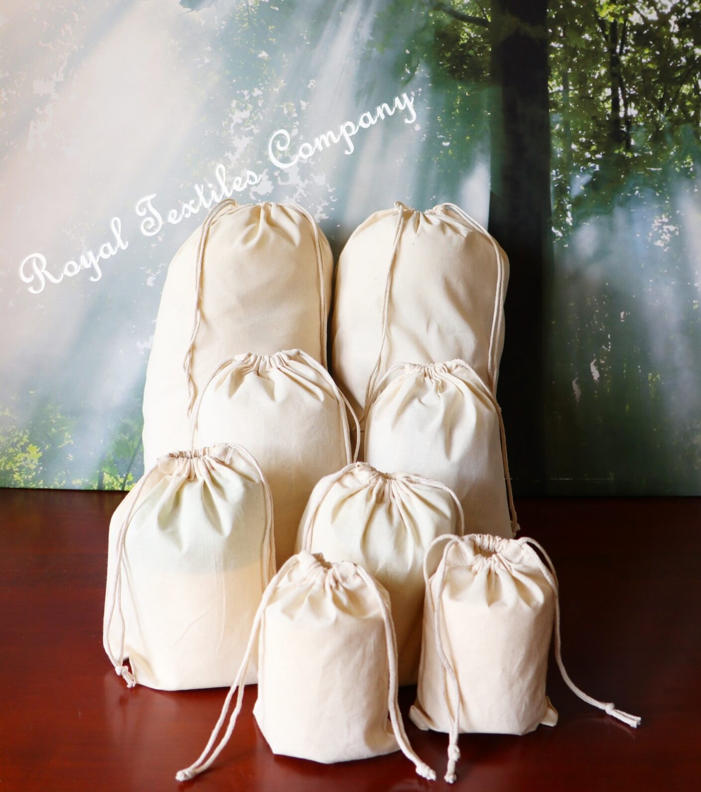 Size 12"x16" inches Natural Cotton Muslin bags *Eco-Friendly* Choose from QTY 