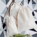 Organic Cotton Double Drawstring Ecofriendly Reusable Muslin Bags Natural Bags, Jewelry bags, gift bags, packaging bags, wedding favors, storage pouch, cloth bags, natural bags, organic cotton, reusable, christmas bags, muslin bags