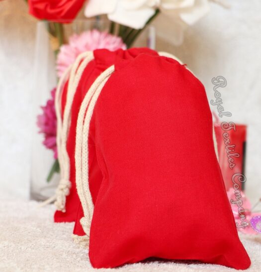 Red Bags Organic Cotton Double Drawstring Ecofriendly Reusable Muslin Bags Natural Bags, Jewelry bags, gift bags, packaging bags, wedding favors, storage pouch, cloth bags, natural bags, organic cotton, reusable, christmas bags, muslin bags