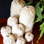 Natural Cotton Drawstring Bags - W20cm*H30cm (8x12inches)