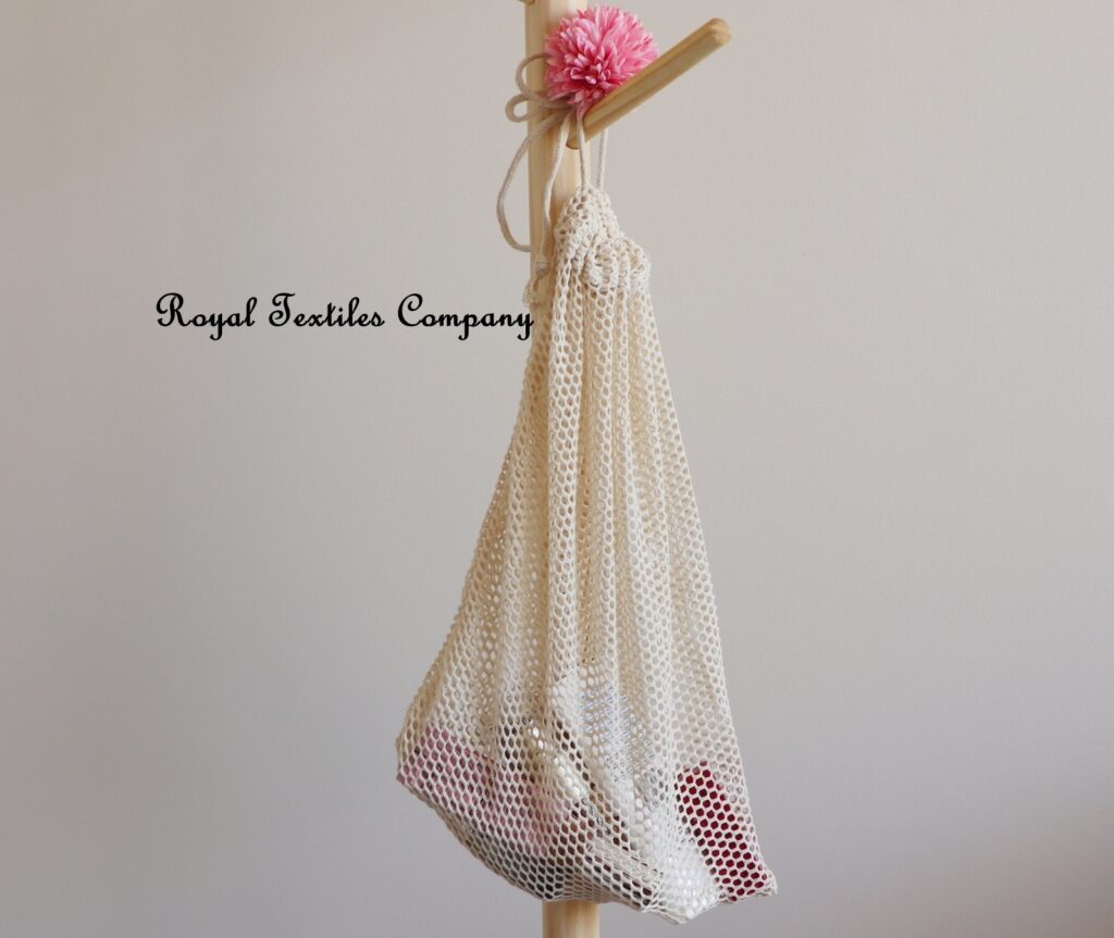 Cotton Mesh Drawstring Bags W20cm*H30cm (8x12inches)