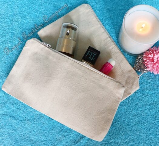 Natural Organic Cotton Cosmetic and Accessories Purse
