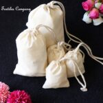 Organic Cotton Single Drawstring Ecofriendly Reusable Muslin Bags Natural Bags. Jewelry bags, gift bags, packaging bags, wedding favors, storage pouch, cloth bags, natural bags, organic cotton, reusable, christmas bags, muslin bags.