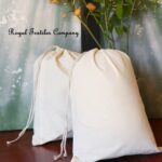 Organic Cotton Single Drawstring Ecofriendly Reusable Muslin Bags Natural Bags. Jewelry bags, gift bags, packaging bags, wedding favors, storage pouch, cloth bags, natural bags, organic cotton, reusable, christmas bags, muslin bags.
