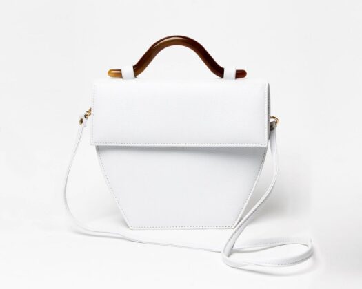 White leather handbag Small leather bag Vintage style White purse Designer bag Shoulder mini bag