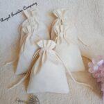 Natural Cotton Drawstring Bags - W07cm*H12cm (3x5 Inches)
