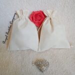 Organic Cotton Double Drawstring Reusable Pouch Gift Bags Beautiful Closure Organic Bags