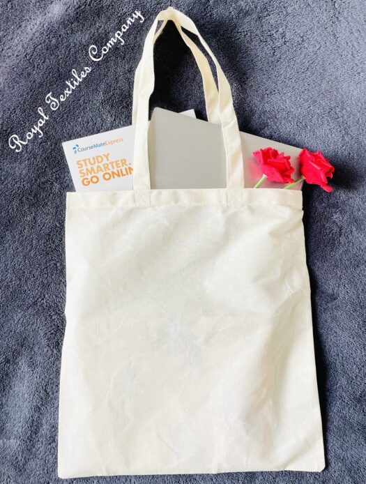 Organic Cotton Tote Shopping Bags Premium Ecofriendly Natural and Reusable Bags Great for Storage & Packaging