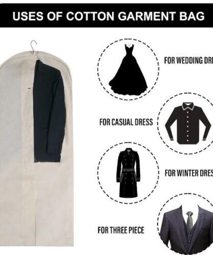 Natural Cotton Garment Bags
